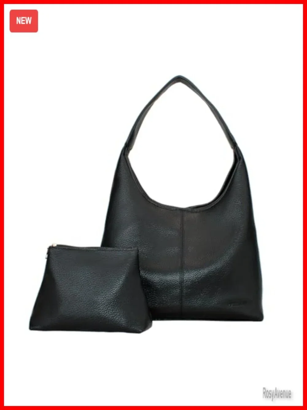 Women's Large Hobo Bag Faux Leather Slouchy Tote Shoulder Purse Work Travel